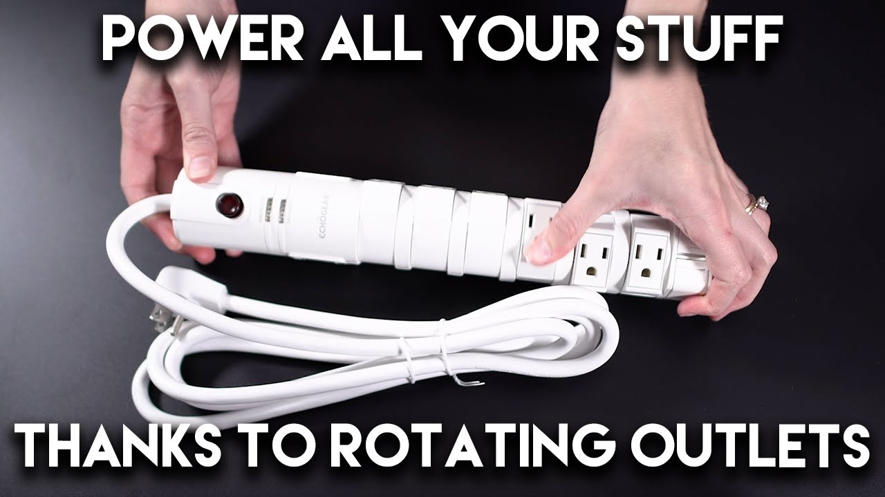 Unboxing The ECHOGEAR Rotating 8 Outlet Surge Protector Power Strip