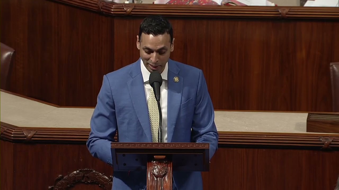 Congressman Subramanyam Opposes Clean Water for Life Act on the House Floor