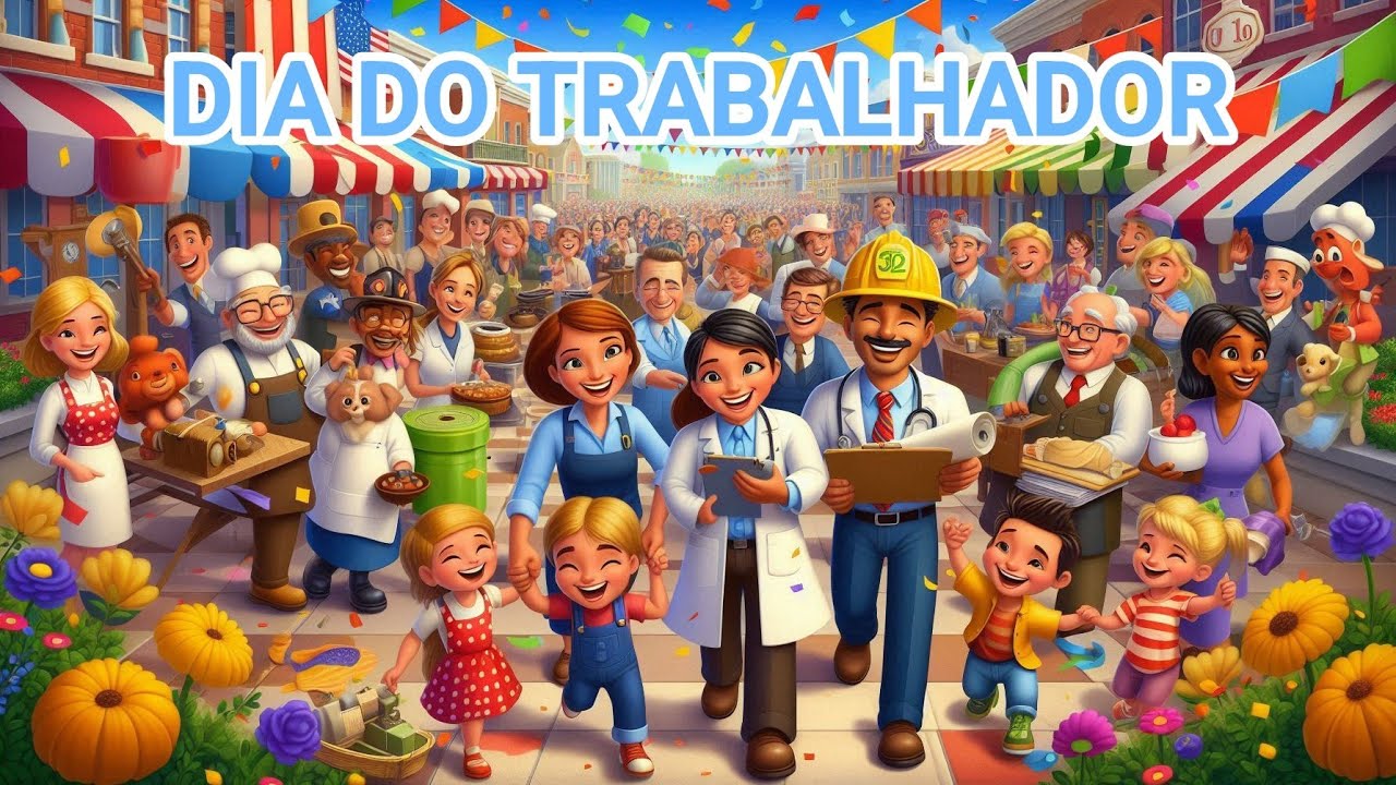 As Profissões | Música Infantil Educativa para o Dia do Trabalhador - Feliz dia do Trabalho
