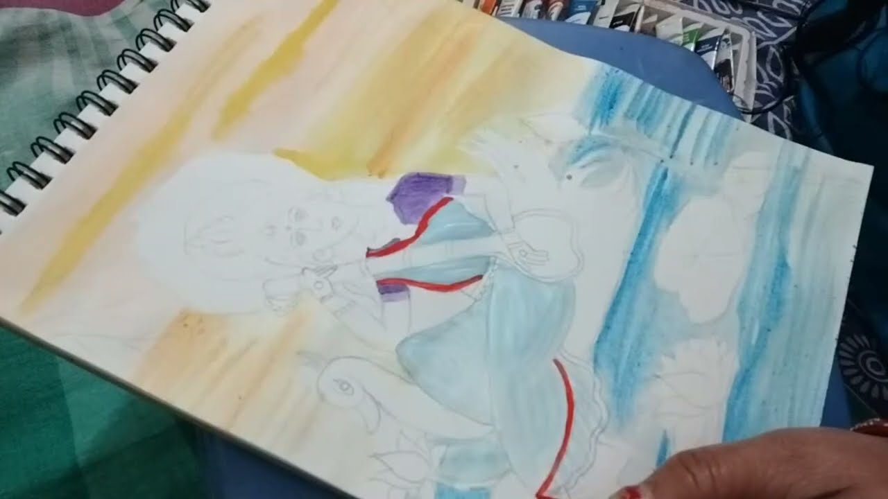 Painting for Basant Panchami!