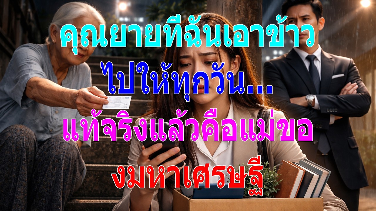 คุณยายที่ฉันเอาข้าวไปให้ทุกวัน… แท้จริงแล้วคือแม่ของมหาเศรษฐี