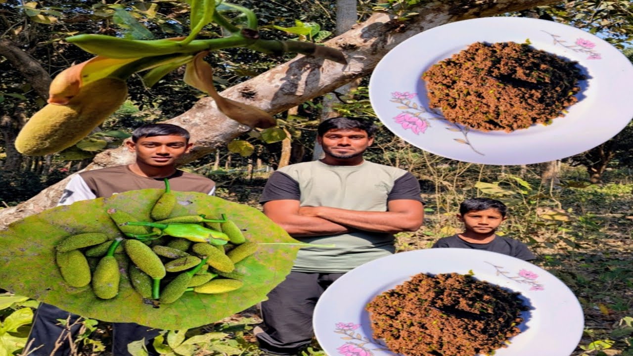 কাঁঠালের মুচি মাখা রেসিপি।