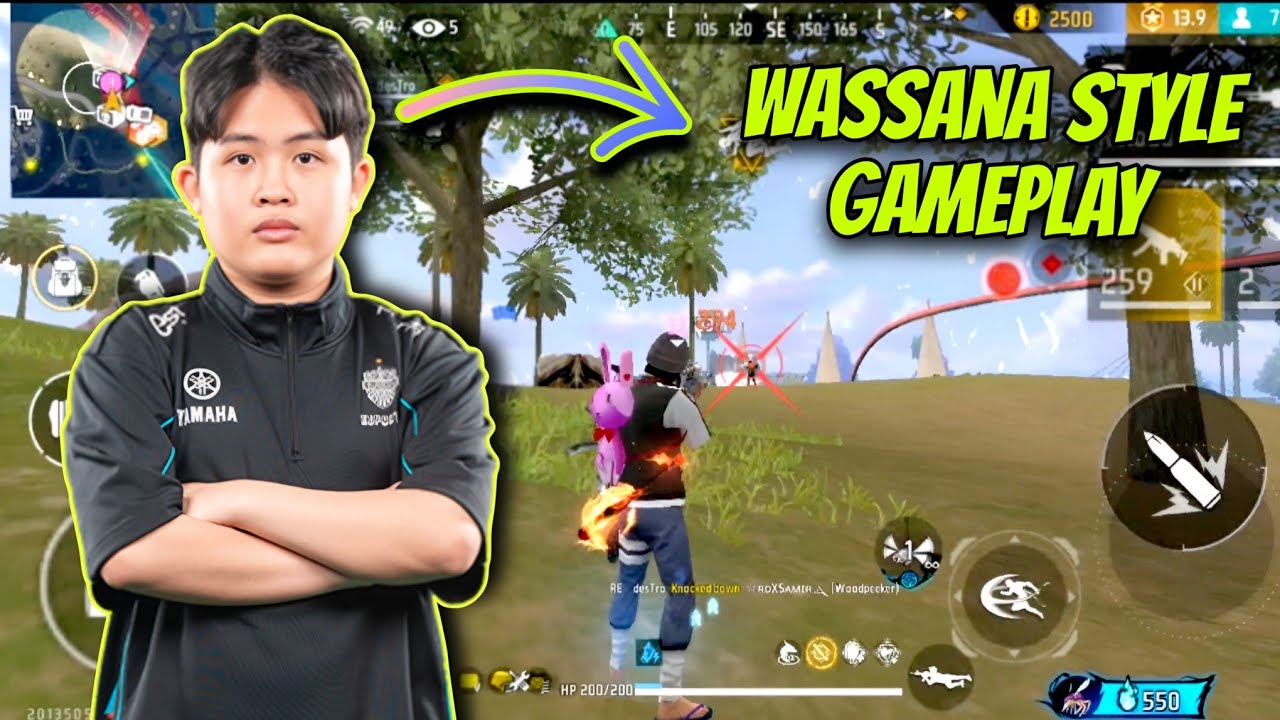 I TRY TO PLAY LIKE [BRU  WASSANA] 18 KILLS BOOYAH WITH WOODPEAKER and MP5 #freefire 