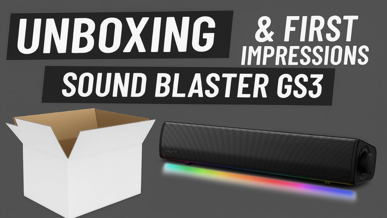 Creative Sound Blaster GS3 - The Soundbar That Transforms Your Desk