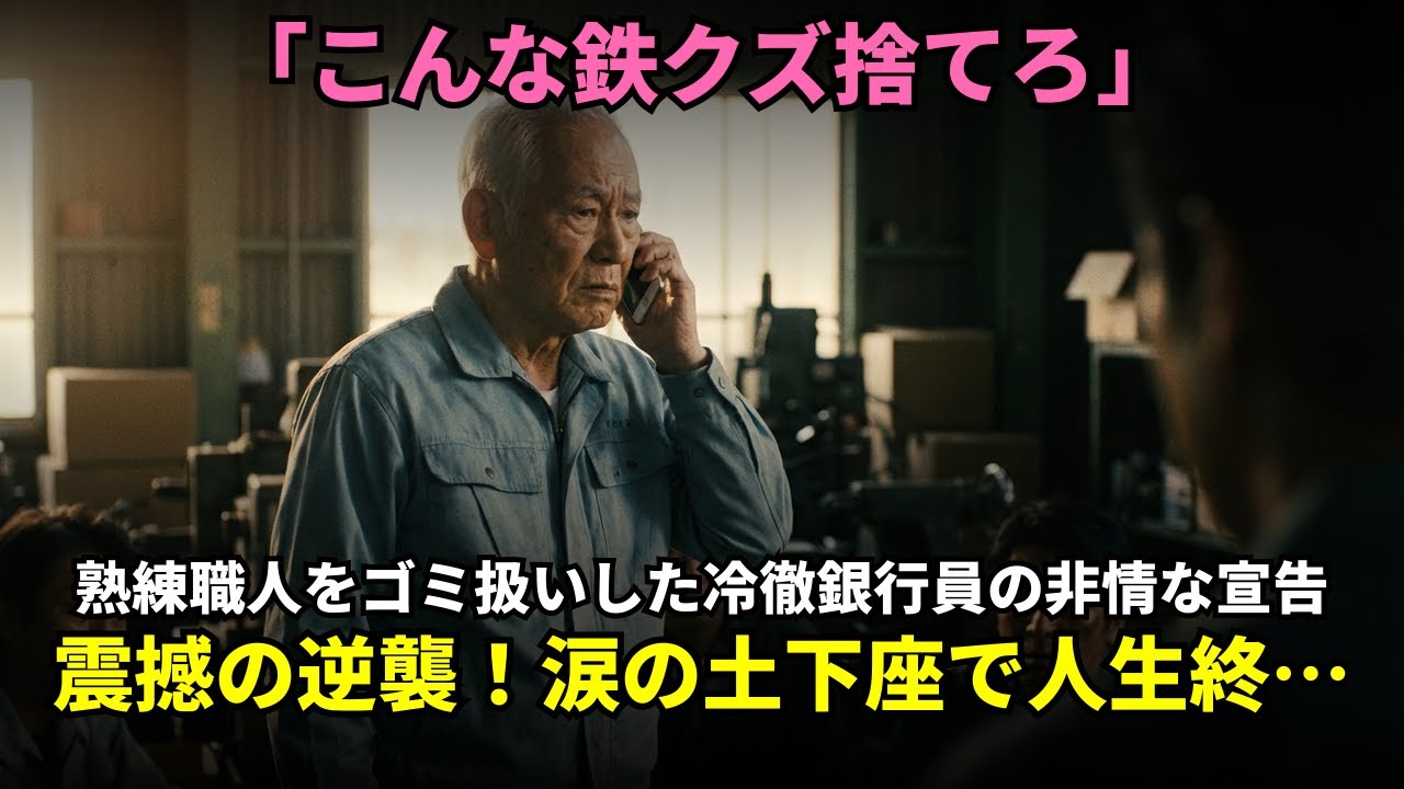 「こんな鉄クズ捨てろ」町工場を鼻で笑ったエリート銀行員が土下座するまで——
