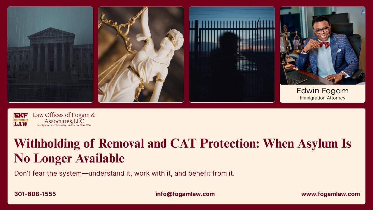 Withholding of Removal and CAT Protection: When Asylum Is No Longer Available