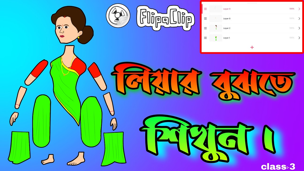 How To ADD Body Parts To A Female Character Layer By Layer Using FlipaClip. 2D Animation Tutorial.
