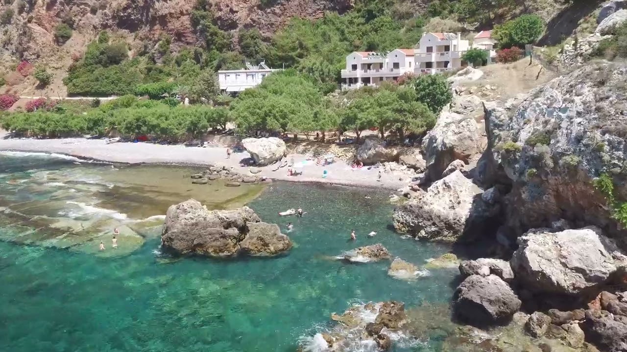 Afrata beach & Ravdoucha beach, Crete, Greece - 2023 in 4K