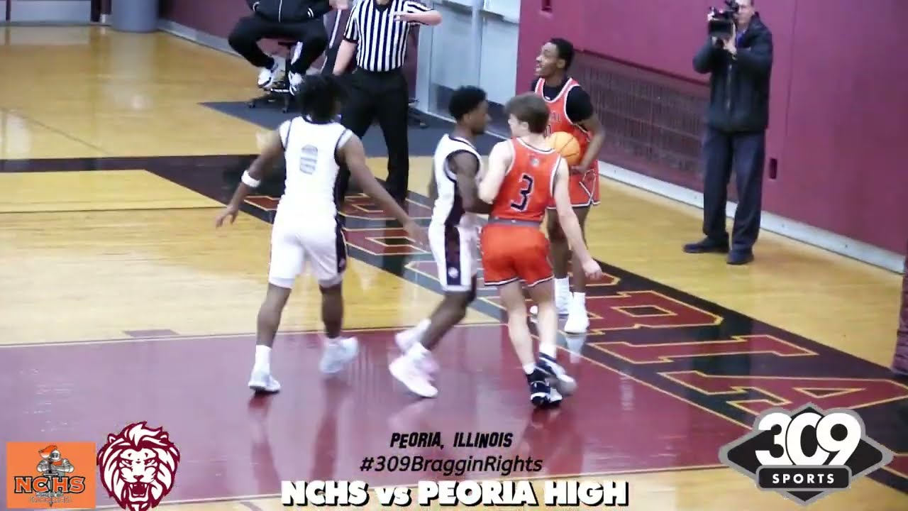 VARSITY (boys) • (54) Normal Community at (46) Peoria High Lions (FULL GAME HIGHLIGHTS)