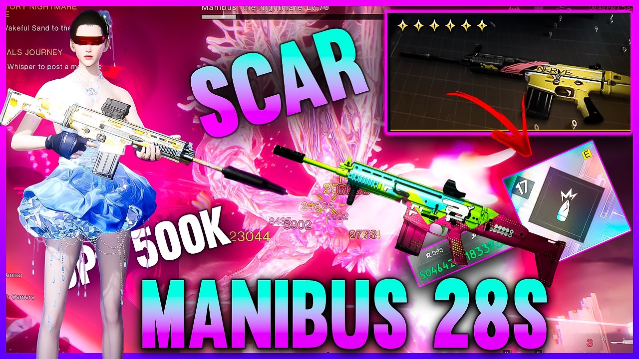 ONCE HUMAN MANIBUS 28S👑 BEST BUILD GUIDE HIGH DPS SOCR SCAR SHRAPNEL BUILD THE LAST VALOR