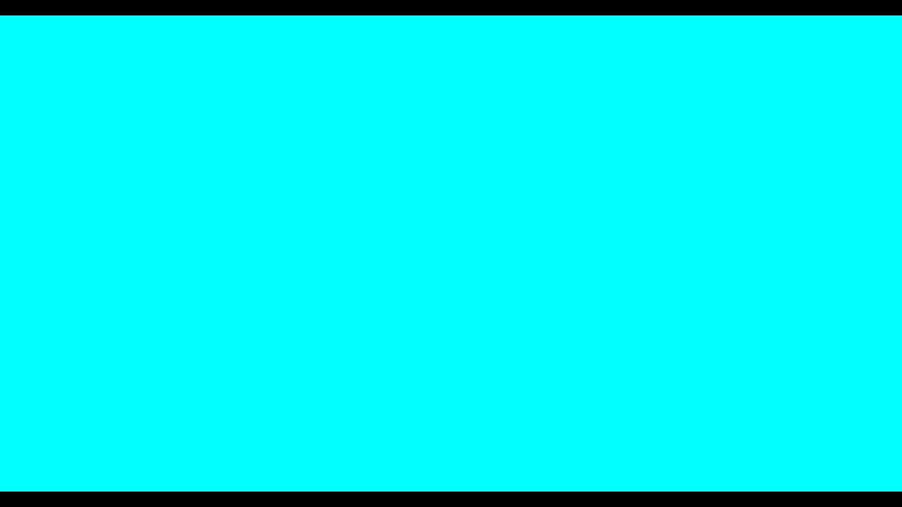 Cyan Background 4K – One Hour | No Audio
