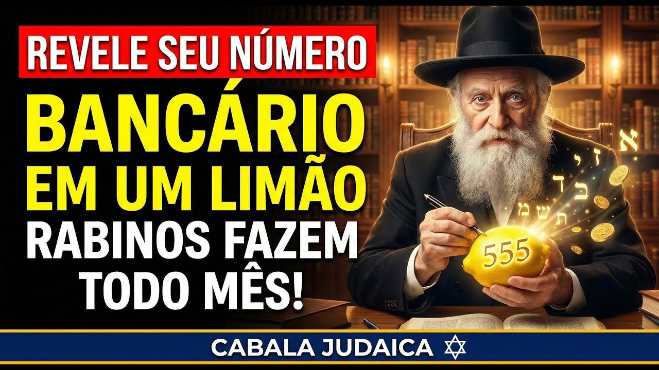 Revele seu número bancário em um LIMÃO — Rabinos fazem isso todo mês! Descubra o segredo da Cabala!