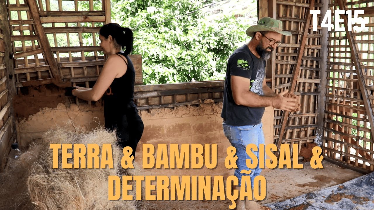 Sitio do Zero  - T4E16 - Casa sustentável, barro na parede!!!