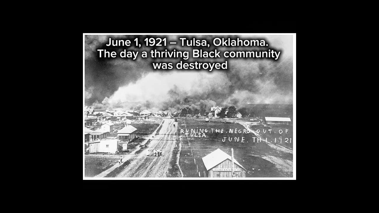 The Tulsa Massacre: The Day Black Wall Street Was Burned.