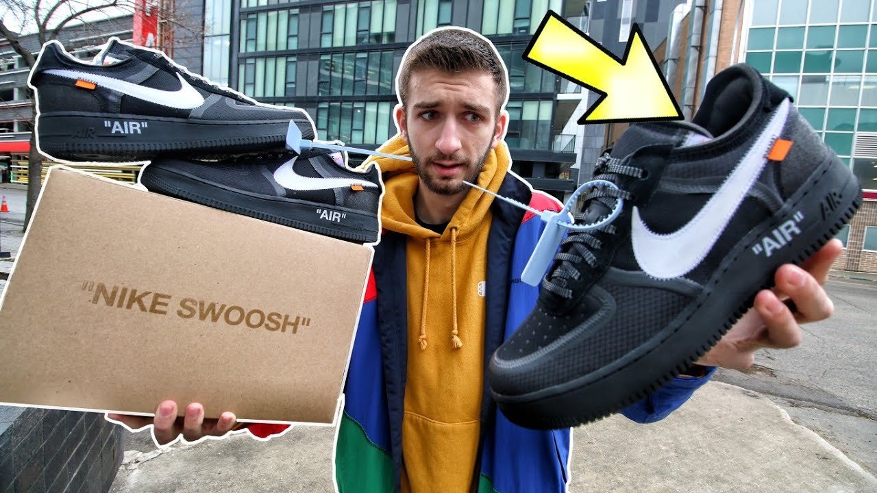 I BOUGHT the OFF-WHITE NIKE AIR FORCE 1 FOR RETAIL!!!! I WON a RAFFLE FINALLY