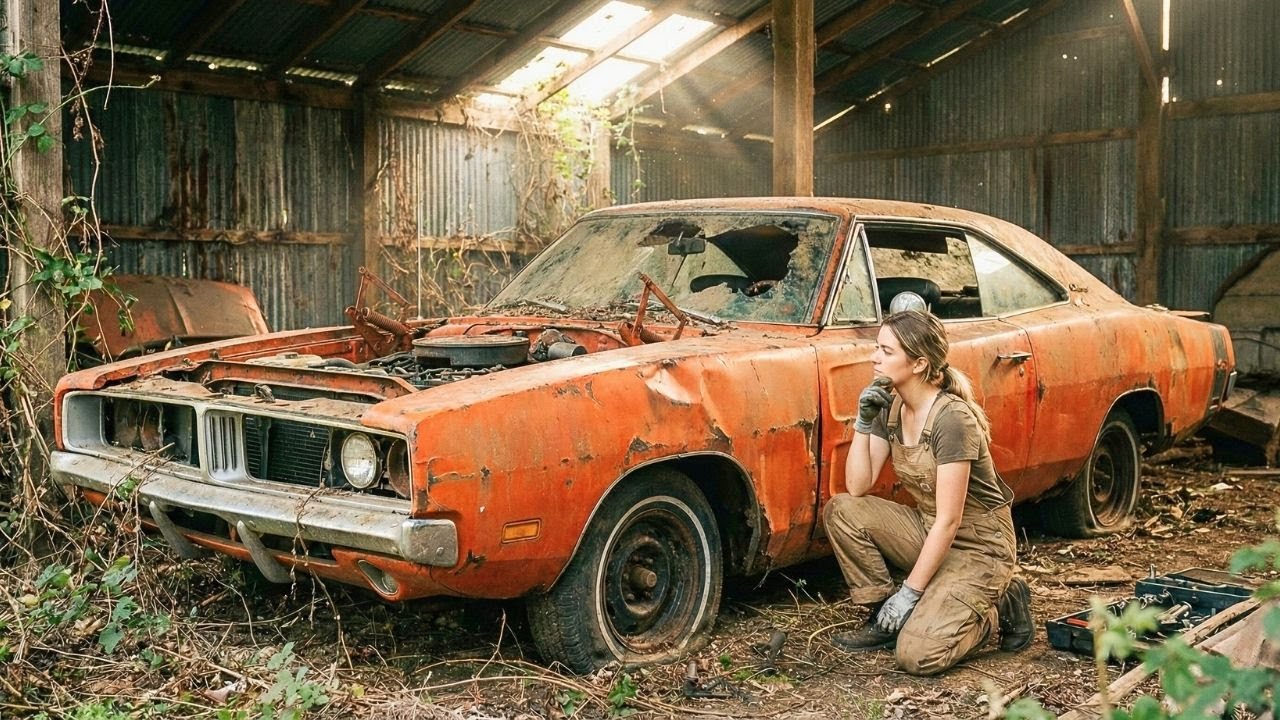 ASMR Car Restoration |Full Rebuild of 1969 Dodge Charger R/T from Abandoned Condition to Looking New