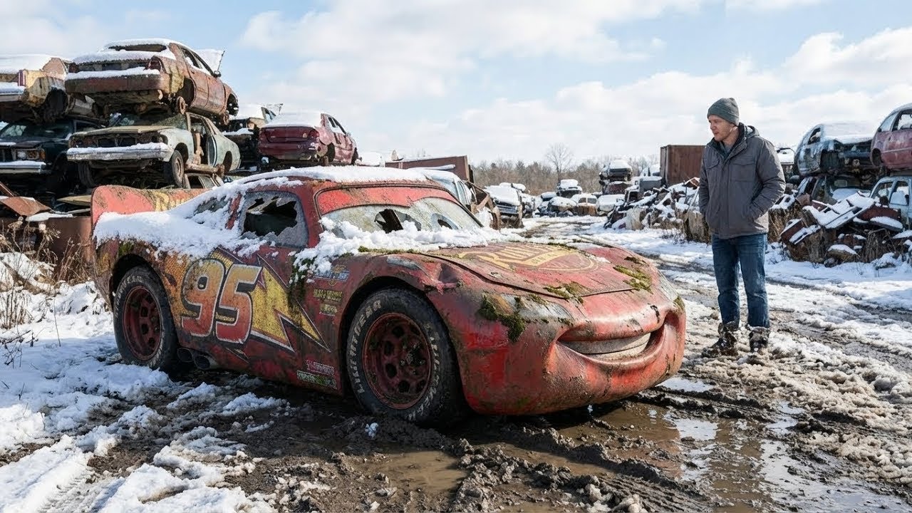 ASMR Car Restoration | Lightning McQueen (Back to Life) Full Rebuild From Forgotten Racer
