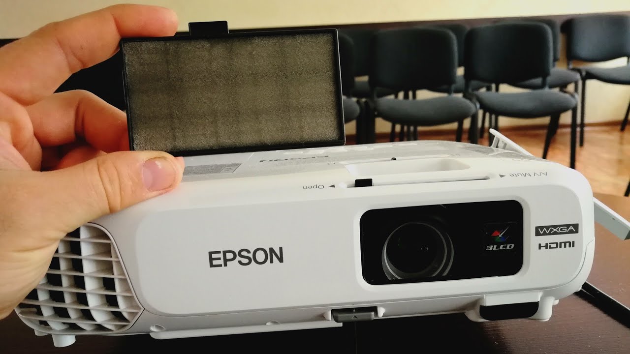 Обслуживание проектора Epson. Пылевой фильтр