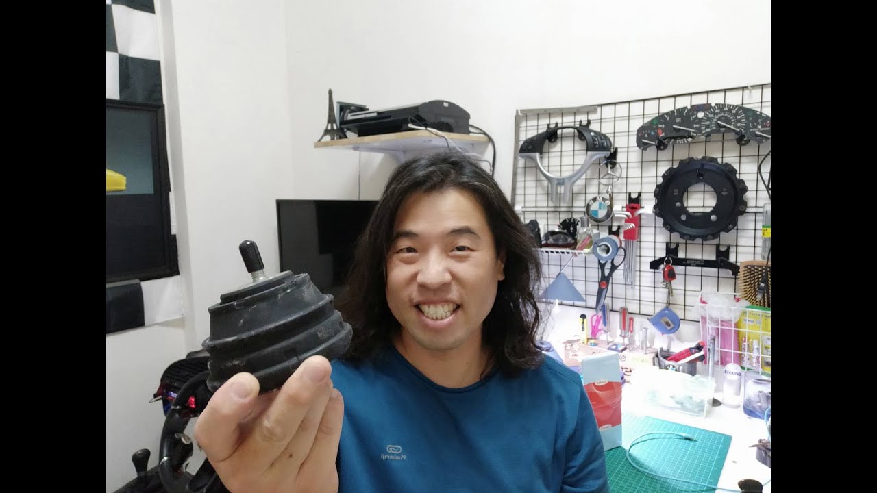 BMW E39 引擎腳更換  BMW E39 M52 engine mount replacement