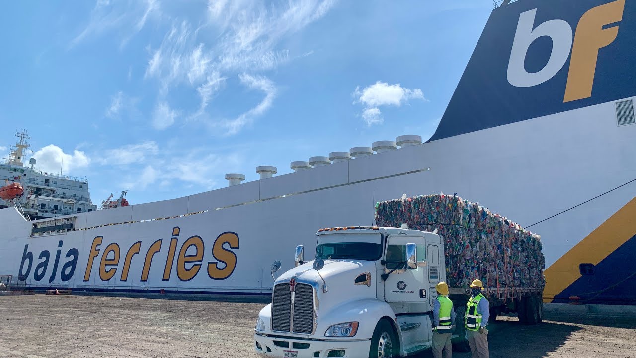 Ruta del Pet. El viaje desde Baja Ferries en la Paz con destino final a la Planta de Petstar Toluca.