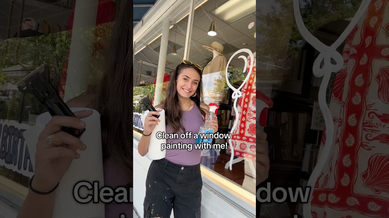 Check out how I clean off my window paintings! 