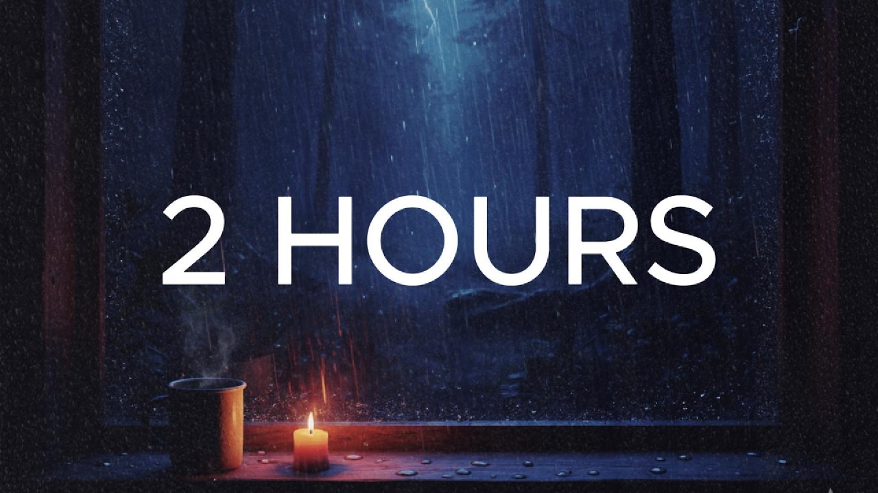 2 Hour Forest Rain at Night | Rain Sounds for Sleeping, Soothing Nature Ambience, No Thunder
