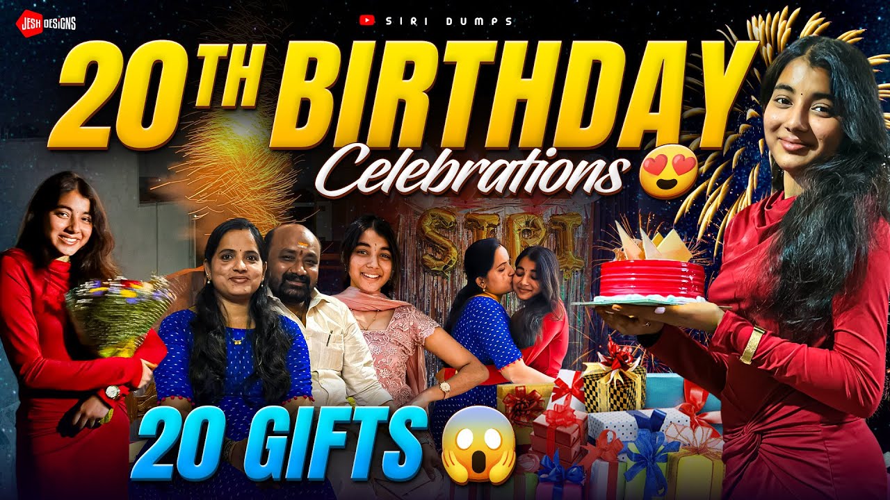 Naa 20th Birthday Celebration 😍 | My Sister Gave Me 20 Gifts 😱❤️