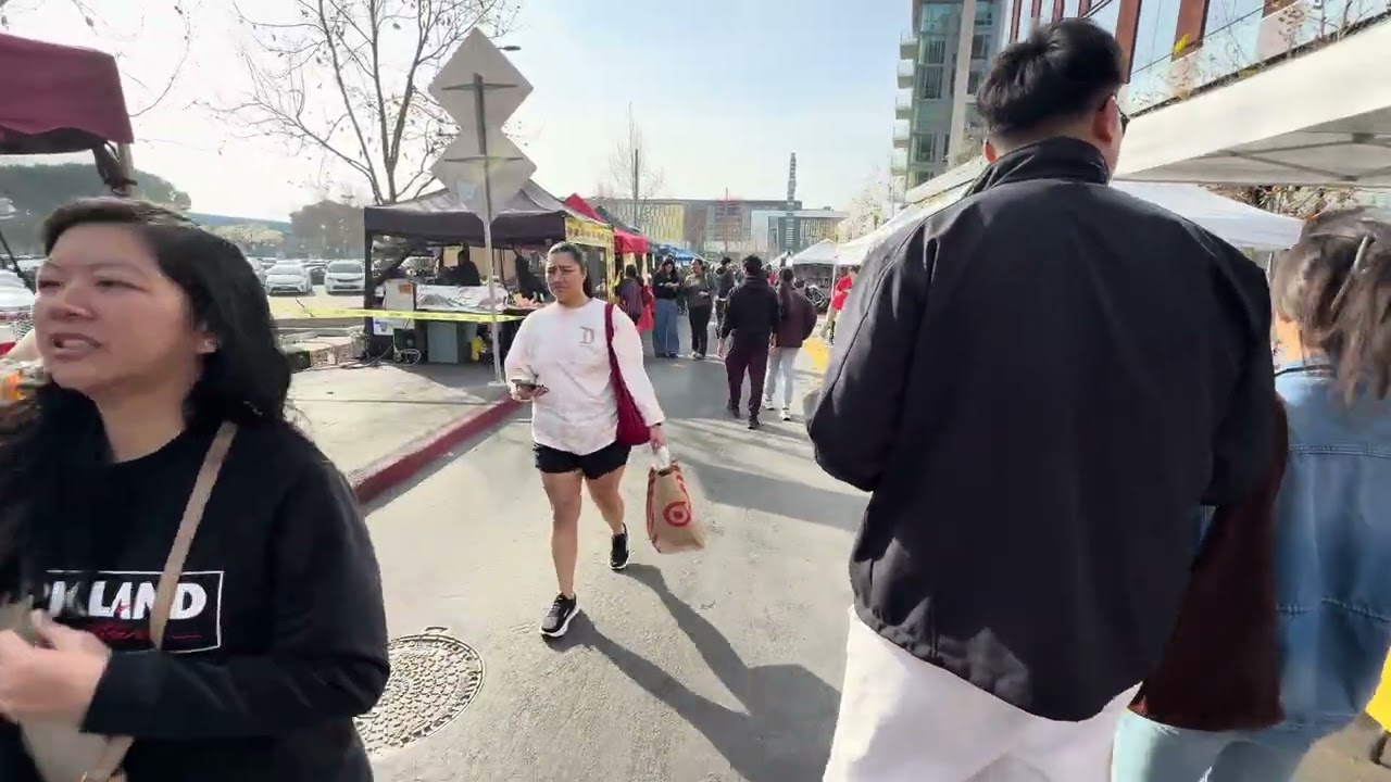 🍆🍑FIVE MINUTE WALK | Downtown Sunnyvale Farmer’s Market
