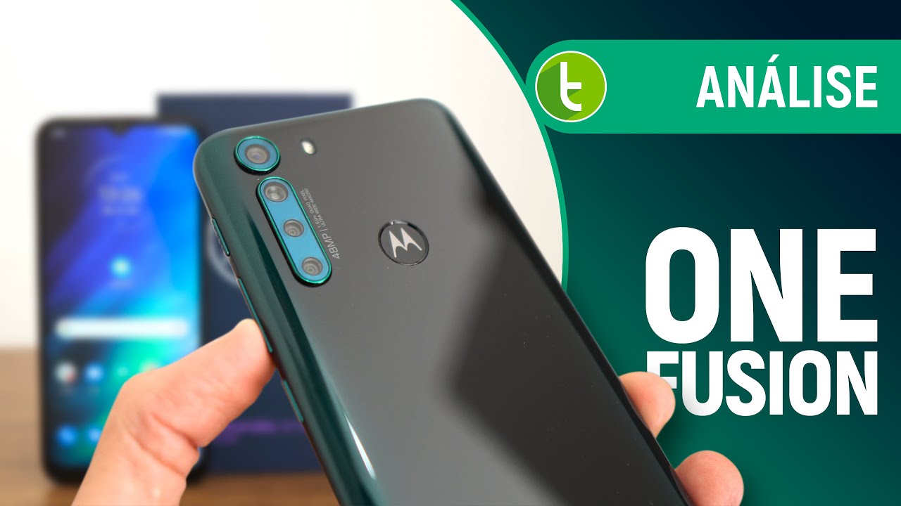MOTOROLA ONE FUSION foca do DESEMPENHO, BATERIA e CÂMERAS | Análise / Review