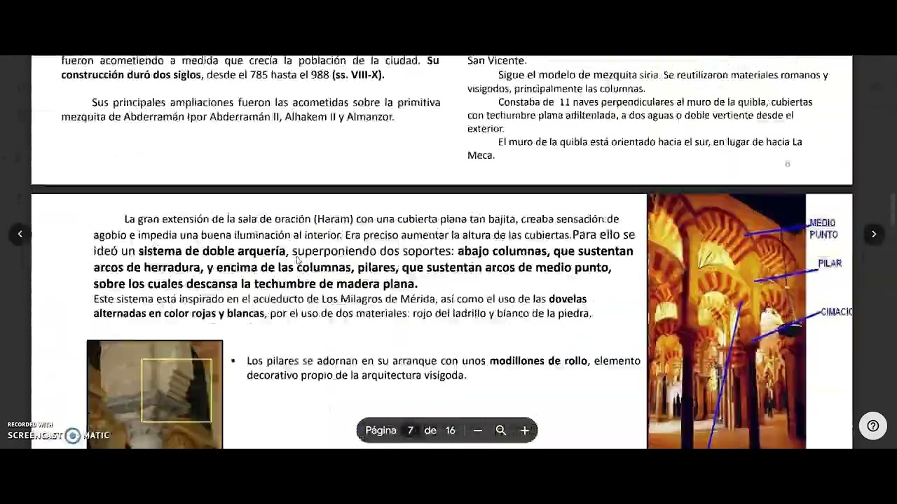 Tema  EL ARTE NAZAR&Iacute;  La ALHAMBRA Y EL GENERALIFE  I.