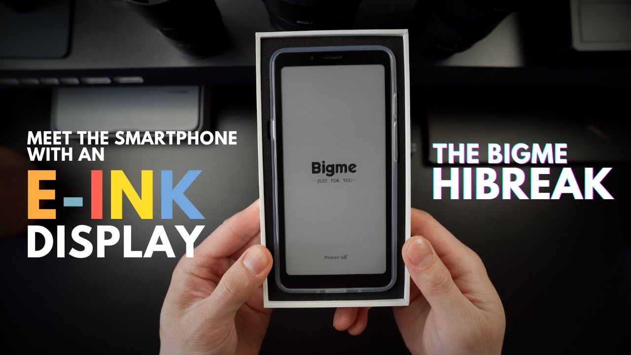 Crazy e-Ink Display - BigMe Hibreak Smartphone