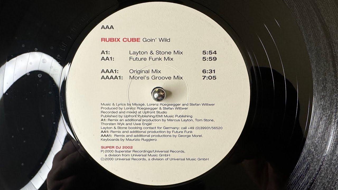 Rubix Cube – Goin' Wild (Morel's Groove Mix) - Superstar Recordings – SUPER DJ 2002 (2000)