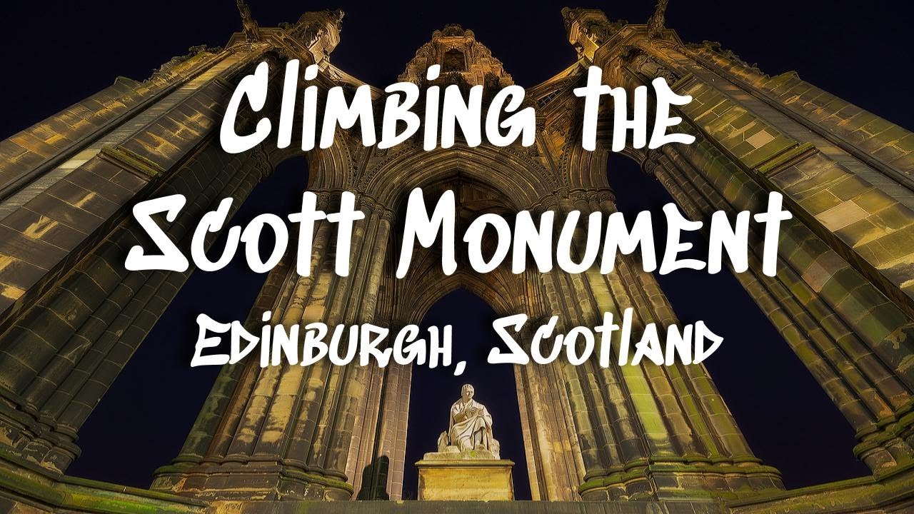 Climbing the Scott Monument in Edinburgh, Scotland