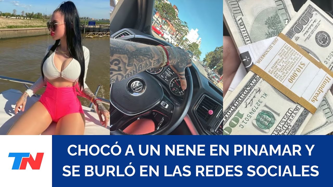 Armas, dólares y paseos en yate: quién es la joven que atropelló a un nene y se burló en las redes
