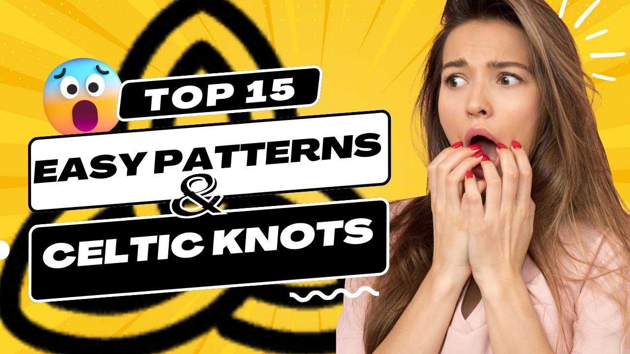 How to draw celtic knots: Top 15 Patterns Step By Step🤩celtic knot tutorial✍️Celtic knot drawing