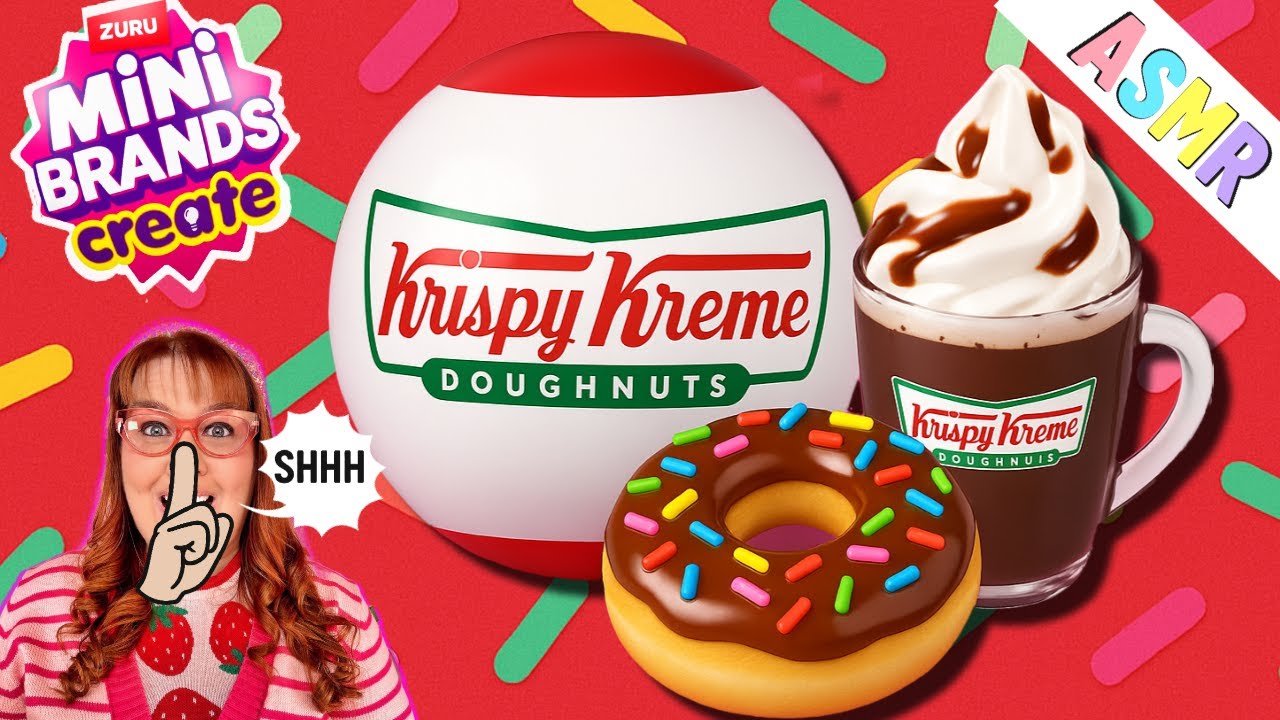 ❤️ ASMR Mini Brands Create Krispy Kreme! No tapping, no music, no talking ❤️