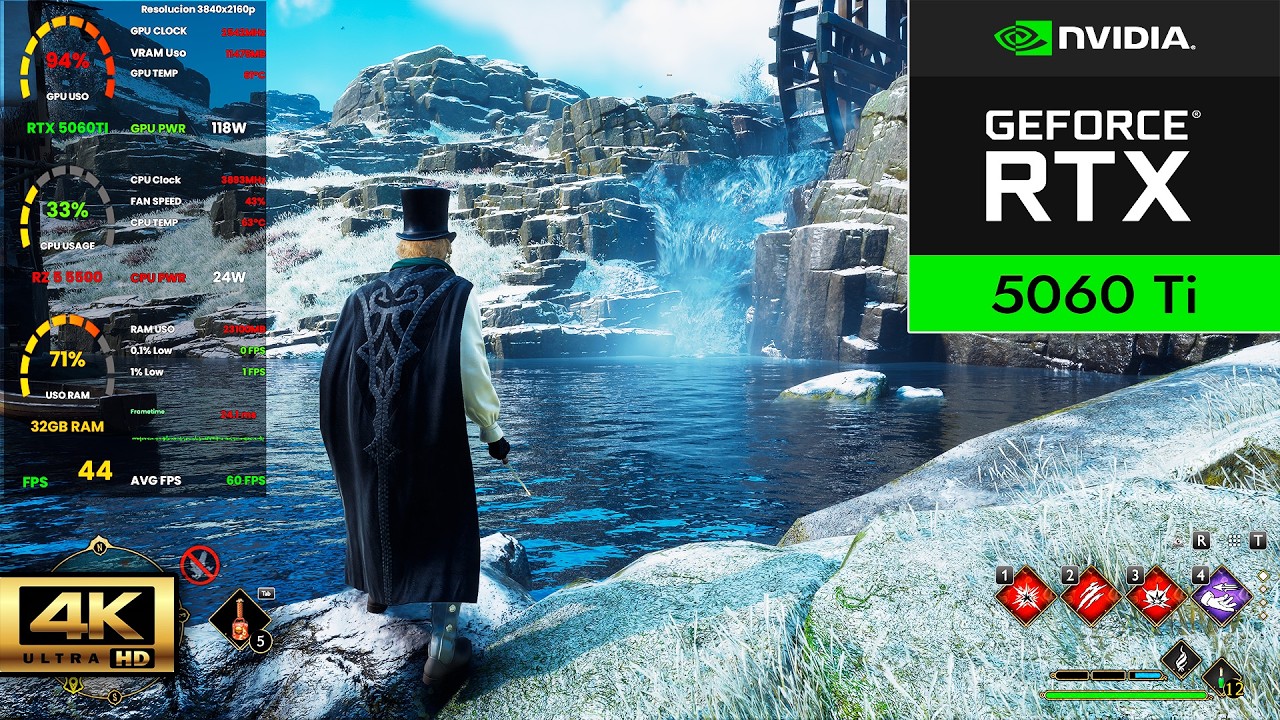 Hogwarts Legacy en 4K ULTRA | RTX 5060 Ti 16GB | DLAA vs DLSS vs FSR3 vs XeSS (Prueba Real)