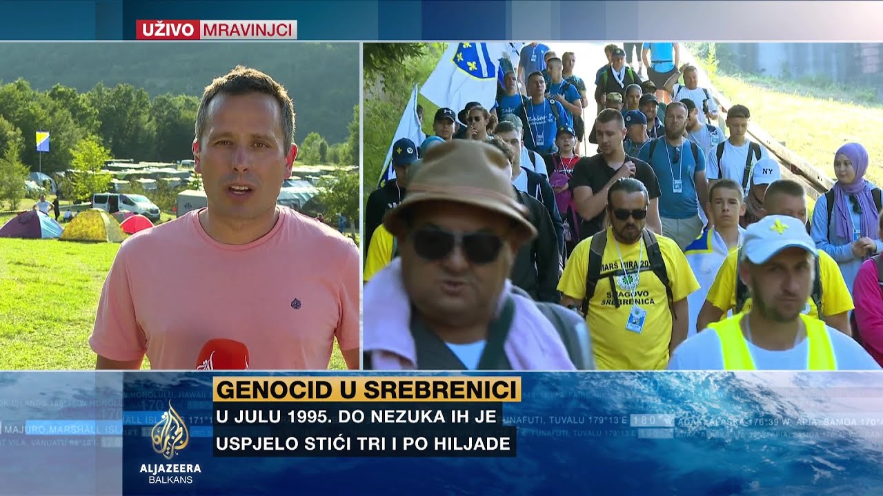 Učesnici Marša mira stižu u Mravinjce nakon naporne druge etape