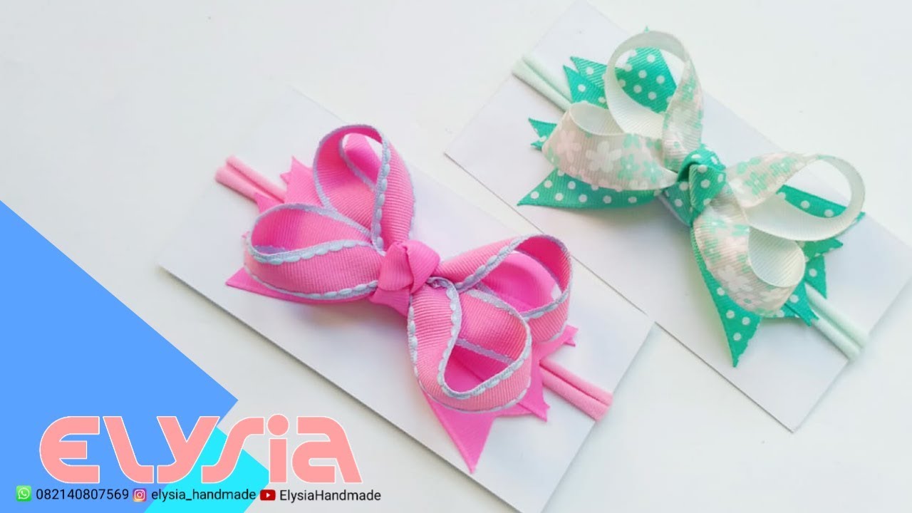 Laço Mini Boutique Grosgrain Ribbon 1,5 cm 🎀 DIY by Elysia Handmade
