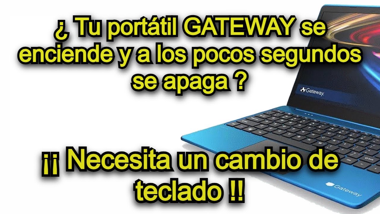 Cambio de teclado en un portátil Gateway GWTN156-4GR