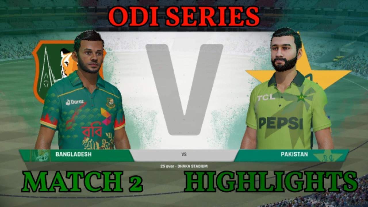 PAKISTAN vs BANGLADESH | ODI SERIES MATCH 2 | Cricket 22 Gameplay