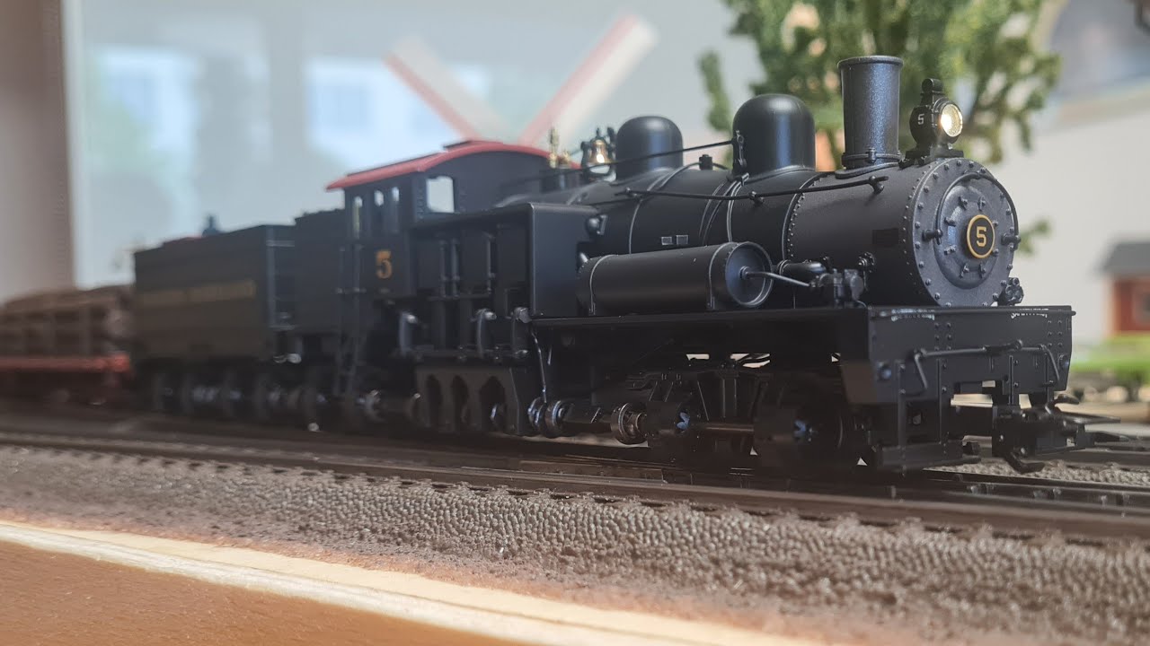 NEUVORSTELLUNG! Märklin 38700 Western Maryland Shay II No. 5 mit 45600 US-Flachwagenset