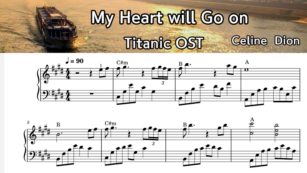 My Heart will Go on/ Piano Sheet Music /Celine Dion/ by SangHeart Play