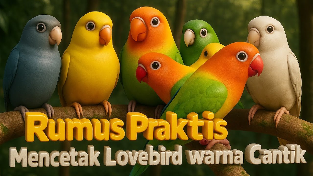 Kamu Wajib Tau‼️Cara Ternak Lovebird agar mencetak warna Cantik