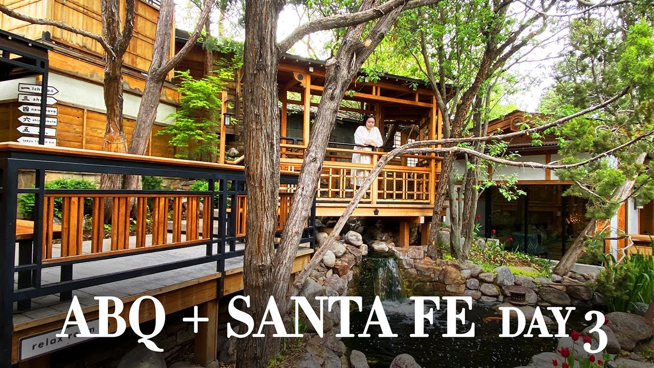Ofuro Onsen Ten Thousand Waves + Nedra Matteucci Gallery  [Santa Fe, New Mexico Travel Vlog: Day 3]