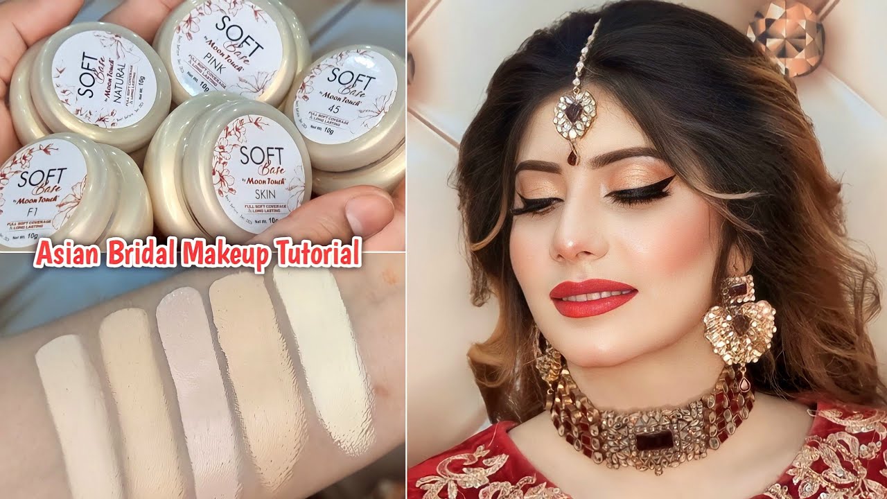 How to do : Step by Step Modern Barat Makeup || My Signature Barat Glam Look with Moon Touch Bases..