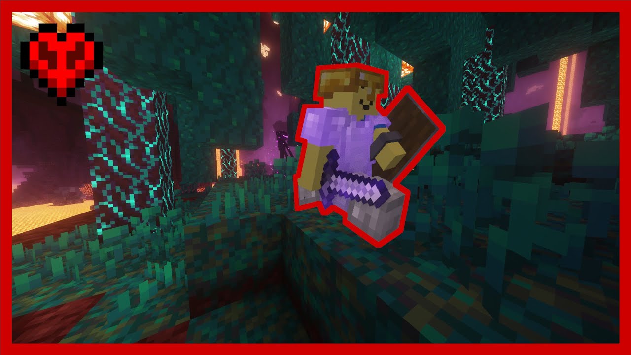 Playing tag with an Enderman in Minecraft Hardcore (3)