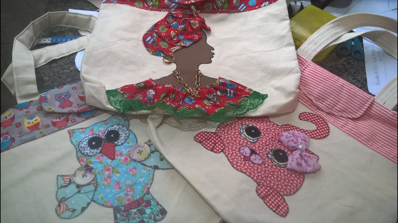 Sacola Ecobag com Aplicação para o Dia das Mães