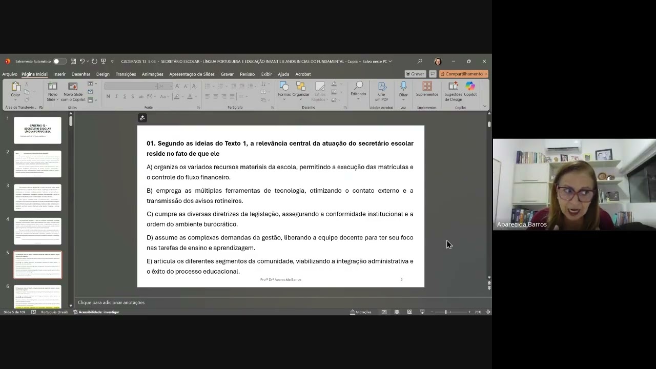 GRAMÁTICA CONCURSO PREF. PETROLINA - SECRETÁRIO- QUESTÕES DA PROVA | Quais cabem recurso?