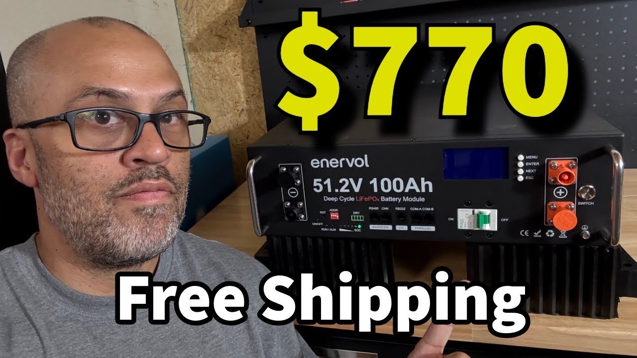 $770 Enervol Server Rack LiFePO4 Battery Review 🔋 | Budget Solar Backup Power Tested!